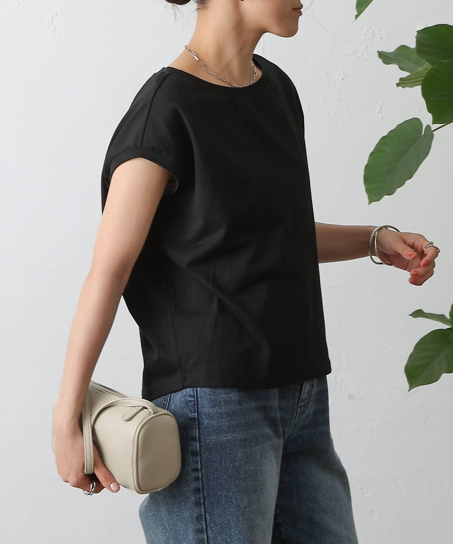 天竺法式短袖套頭衫