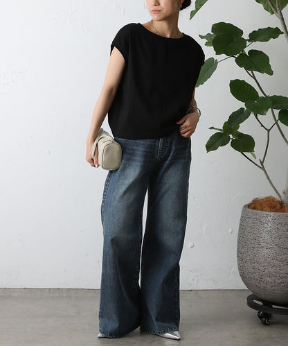 天竺法式短袖套頭衫