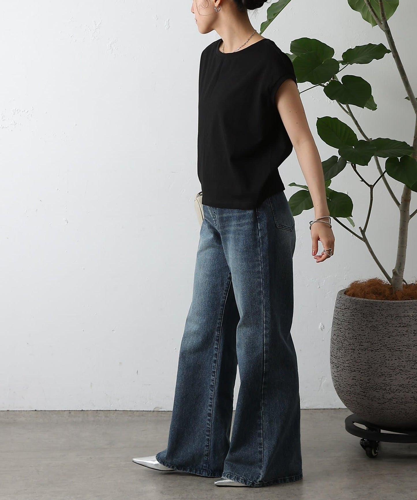 天竺法式短袖套頭衫