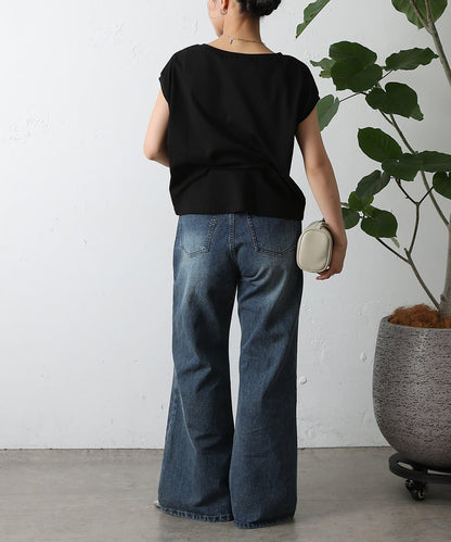 天竺法式短袖套頭衫