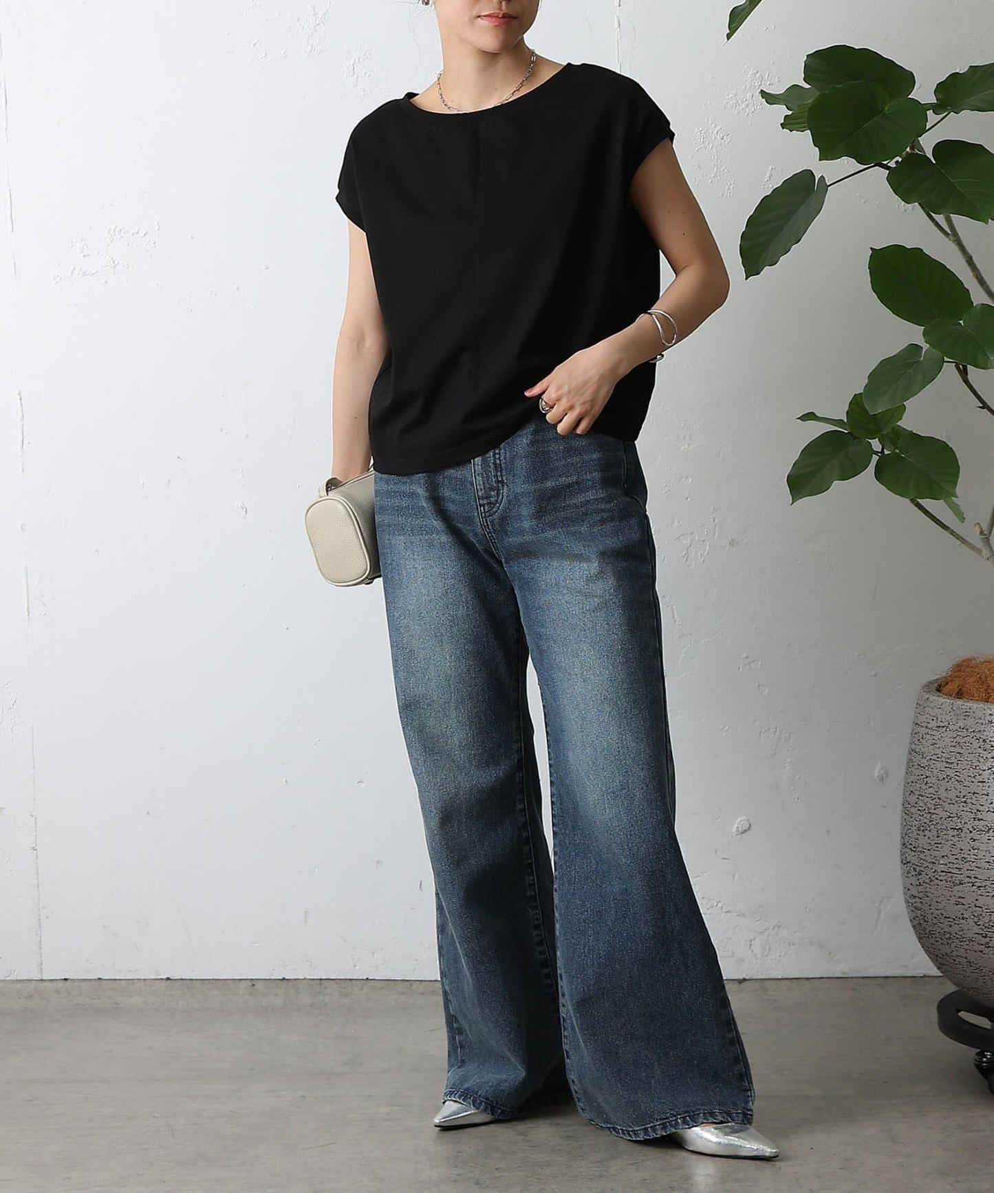 天竺法式短袖套頭衫