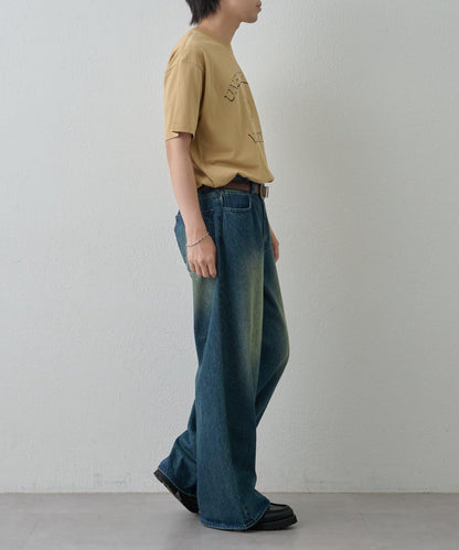 簡約大學印花T恤