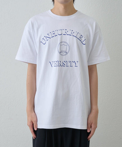 簡約大學印花T恤