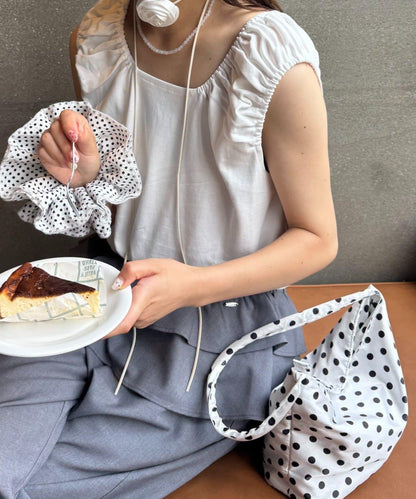 【CIAOPANIC TYPY】帶玫瑰吊墜緞面包