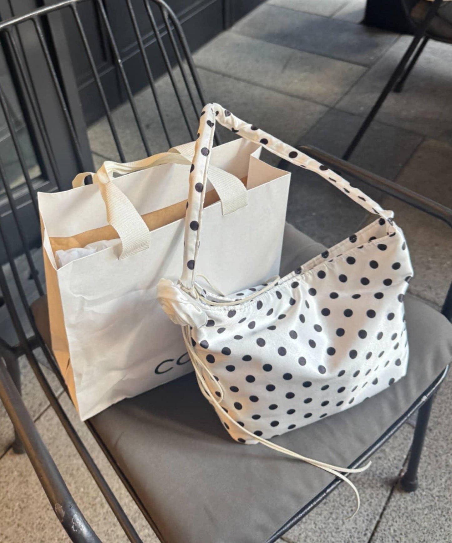 【CIAOPANIC TYPY】帶玫瑰吊墜緞面包