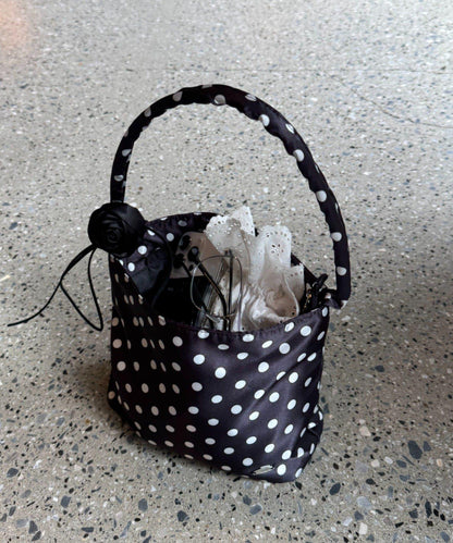 【CIAOPANIC TYPY】帶玫瑰吊墜緞面包