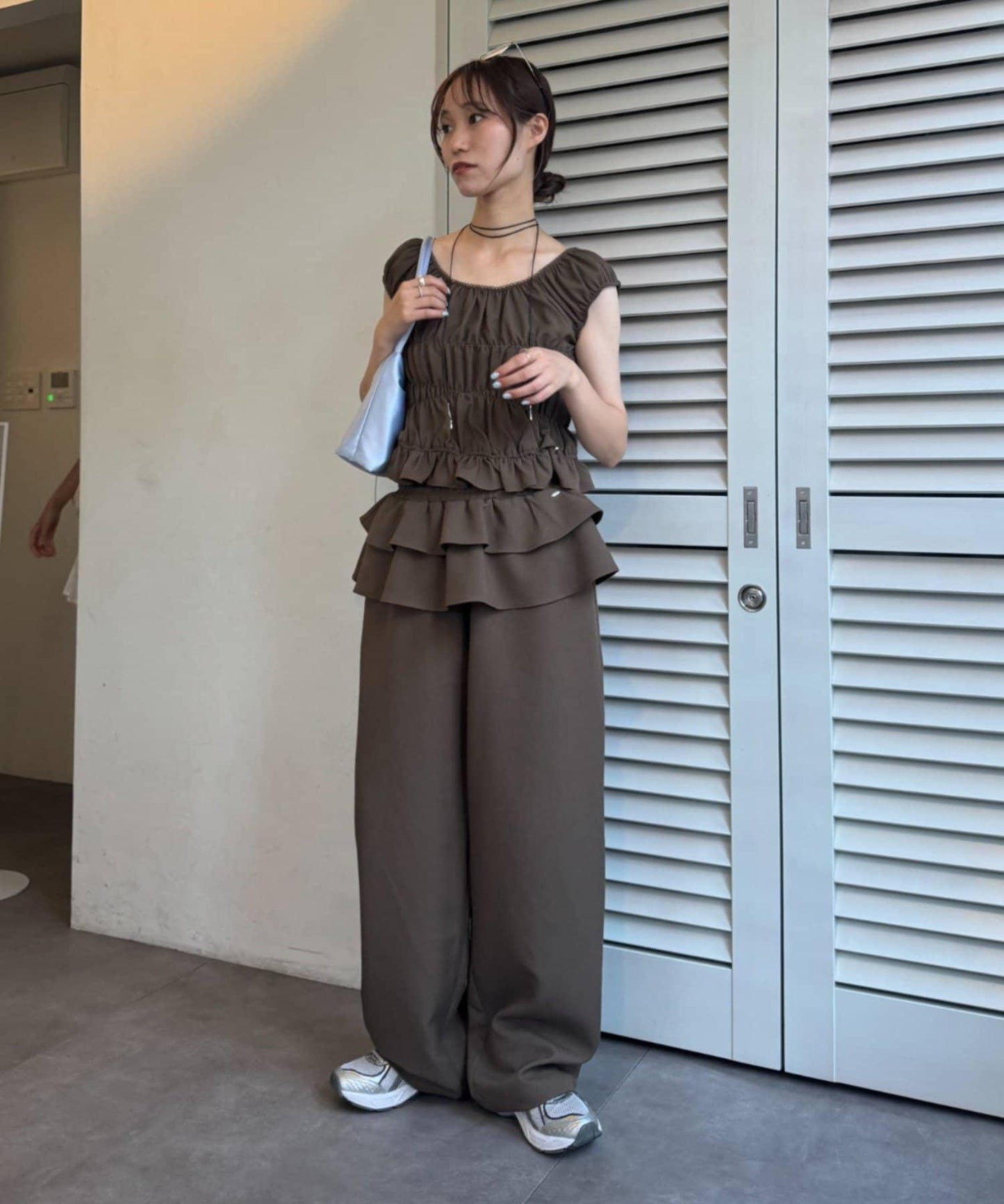 【CIAOPANIC TYPY】帶荷葉邊西裝褲