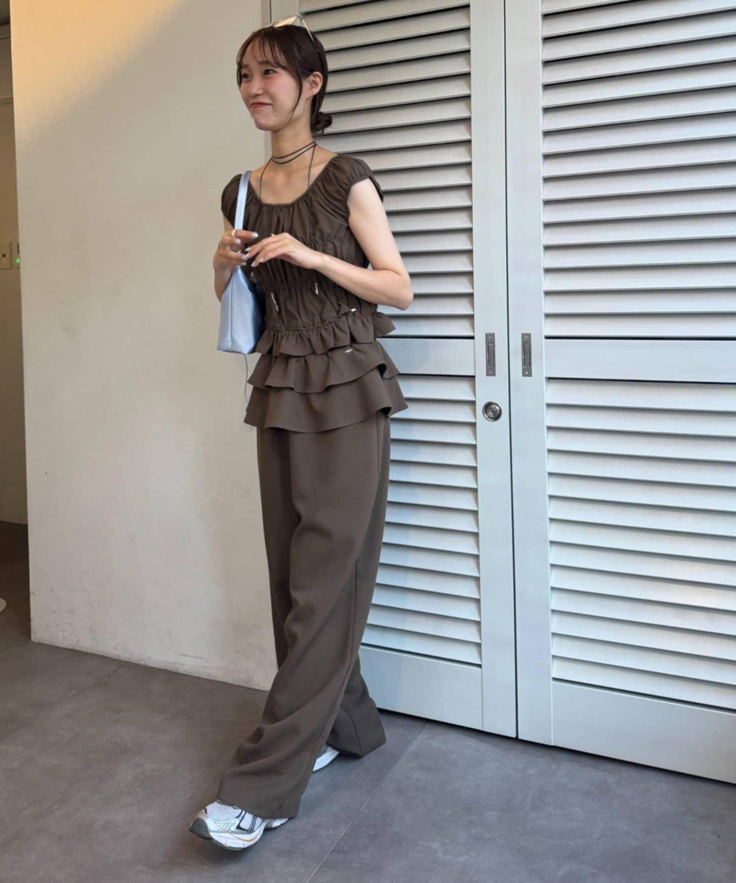 【CIAOPANIC TYPY】帶荷葉邊西裝褲