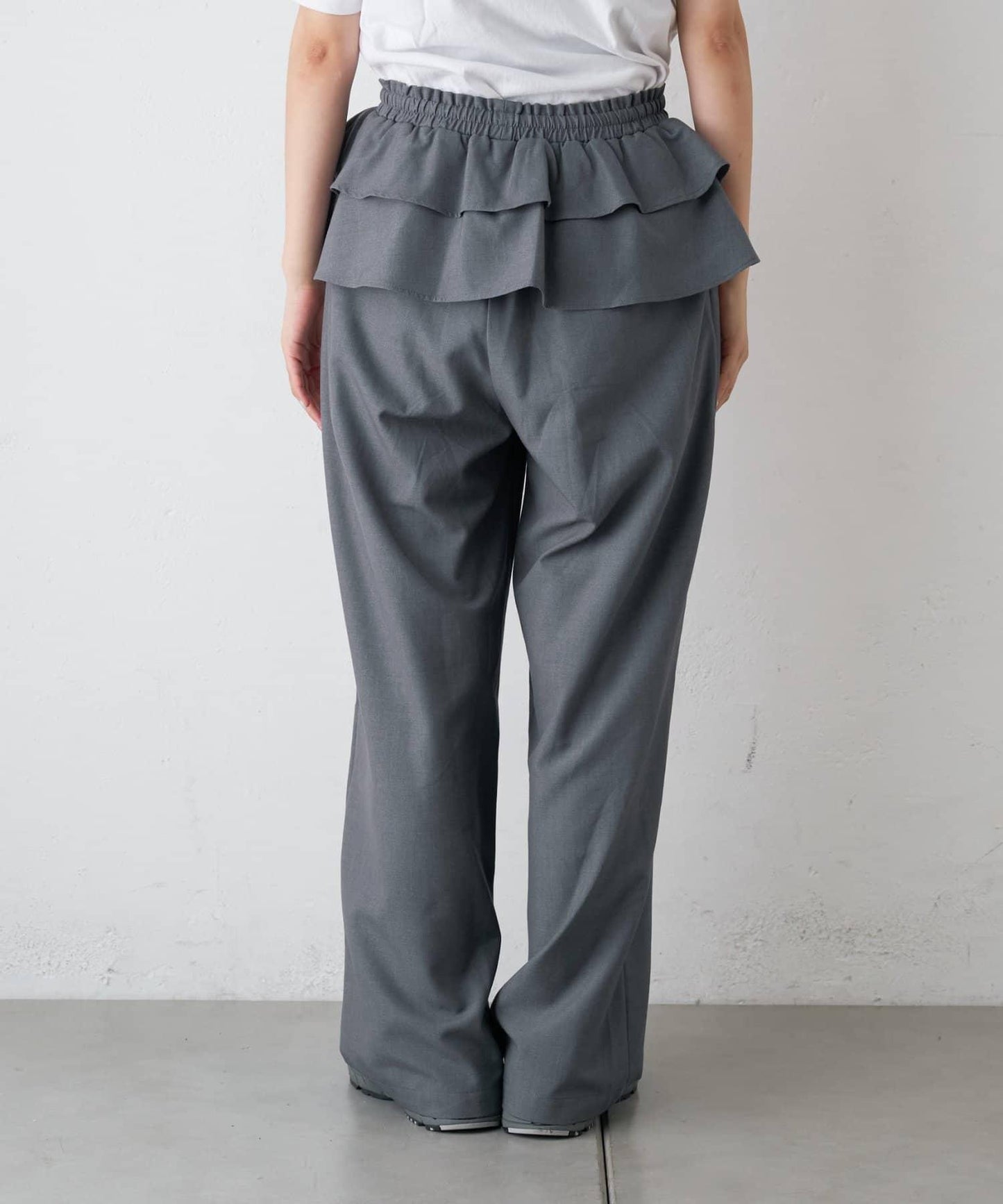 【CIAOPANIC TYPY】帶荷葉邊西裝褲