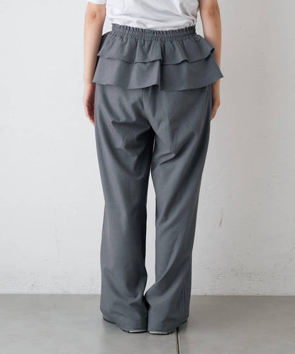 【CIAOPANIC TYPY】帶荷葉邊西裝褲