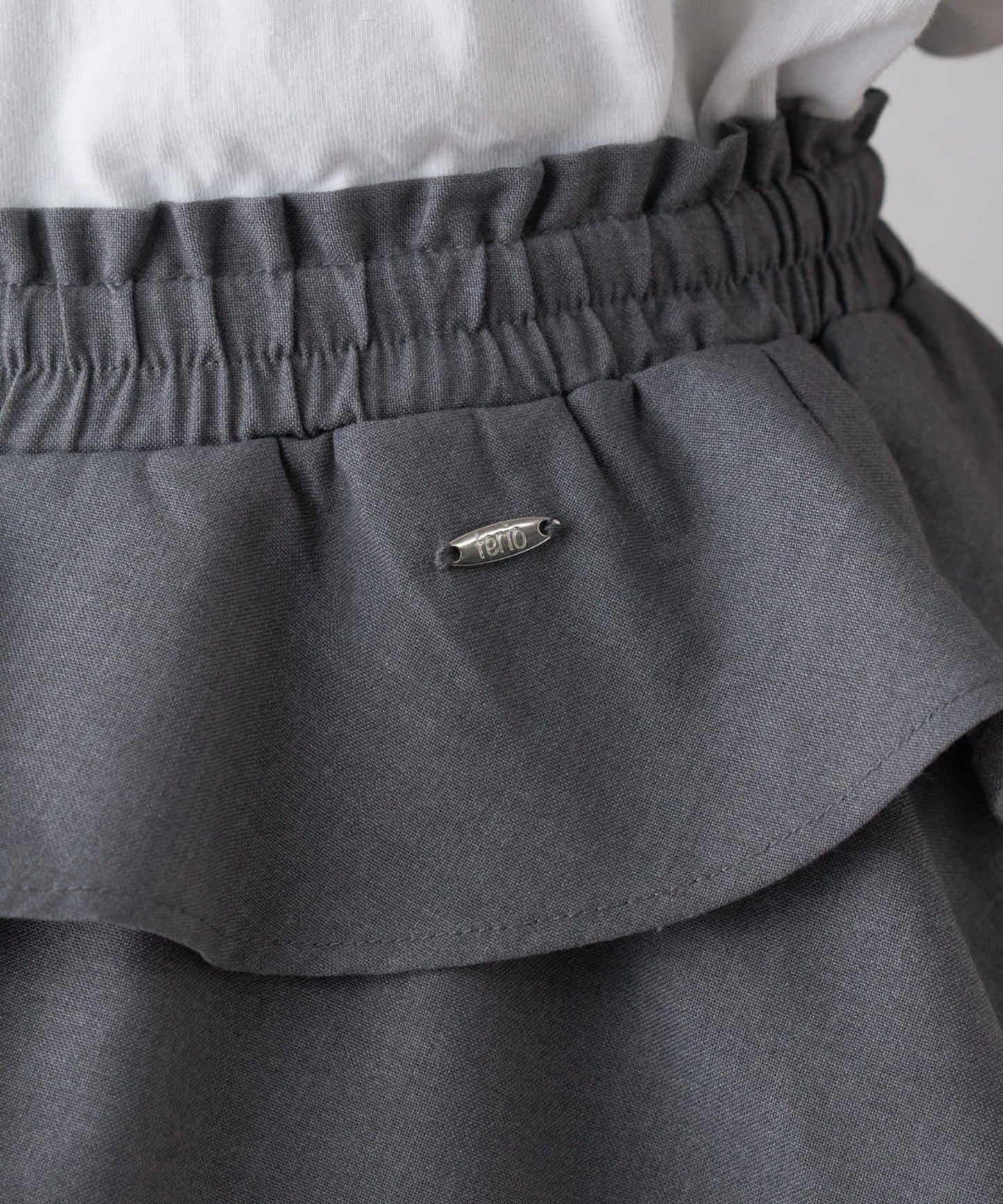 【CIAOPANIC TYPY】帶荷葉邊西裝褲