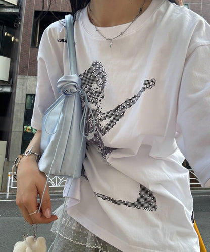 【CIAOPANIC TYPY】帶玫瑰吊墜緞面包