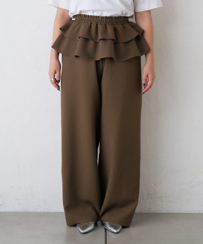 【CIAOPANIC TYPY】帶荷葉邊西裝褲