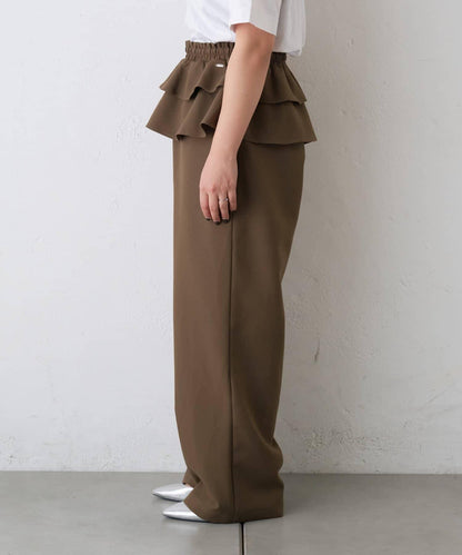 【CIAOPANIC TYPY】帶荷葉邊西裝褲