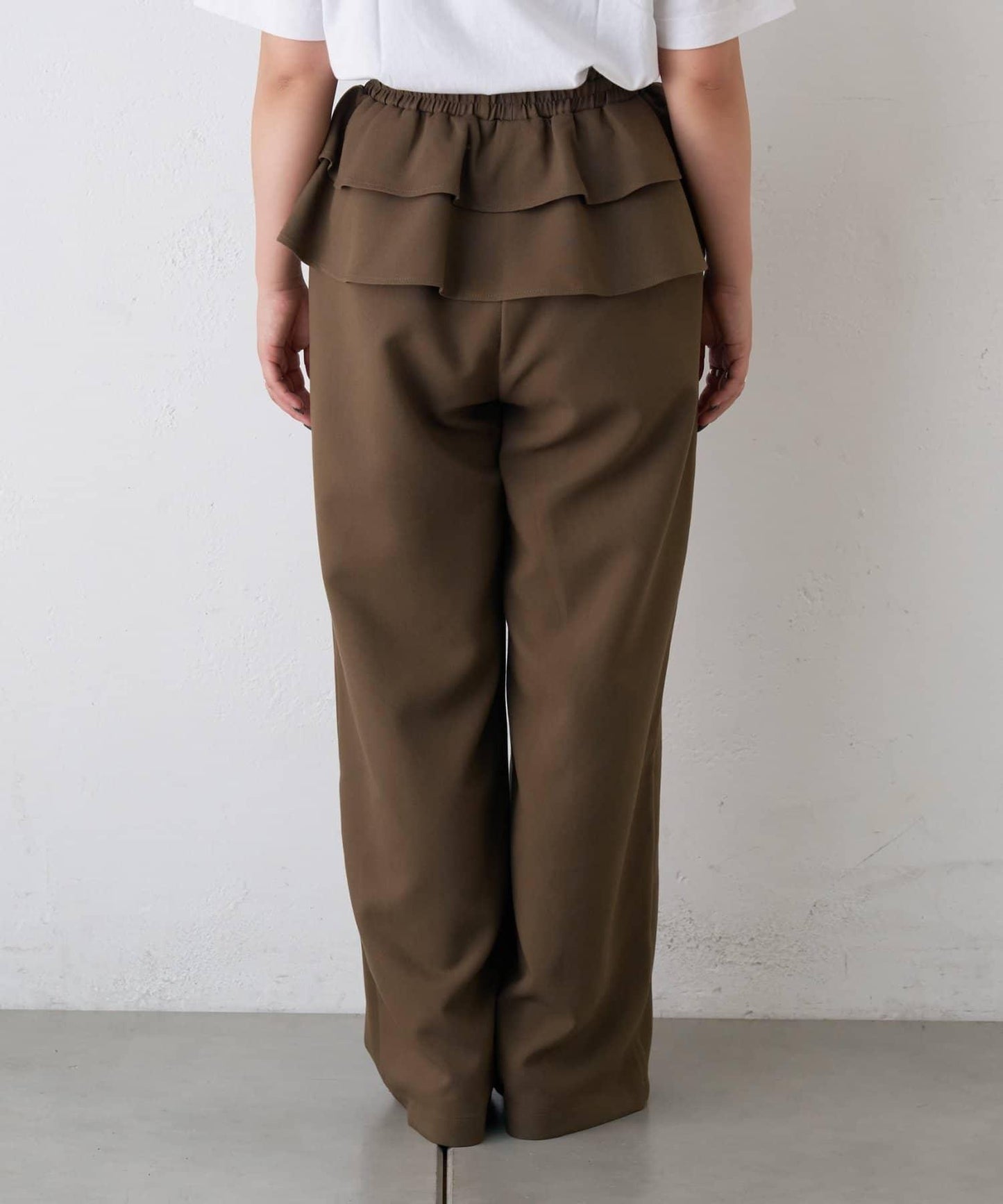 【CIAOPANIC TYPY】帶荷葉邊西裝褲