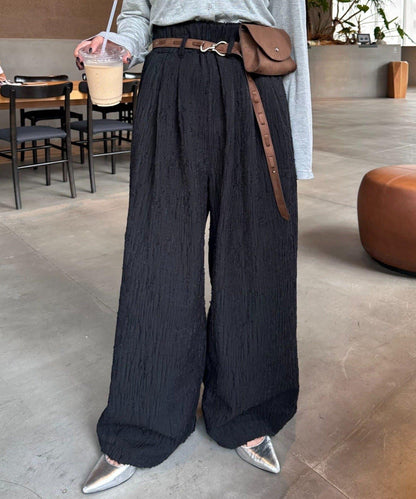 【CIAOPANIC TYPY】提花褶皺寬腿褲