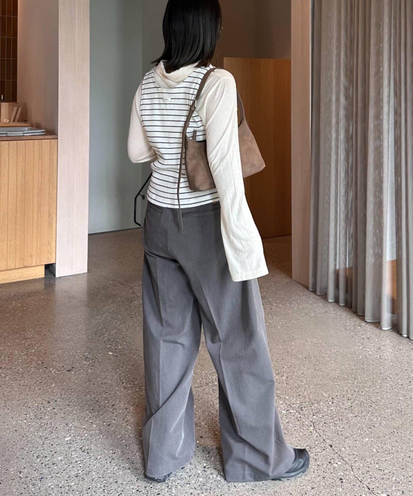 【CIAOPANIC TYPY】條紋背心疊穿翻領透視剪裁襯衫