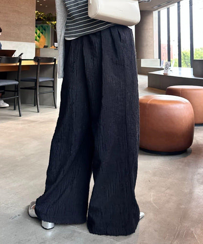 【CIAOPANIC TYPY】提花褶皺寬腿褲