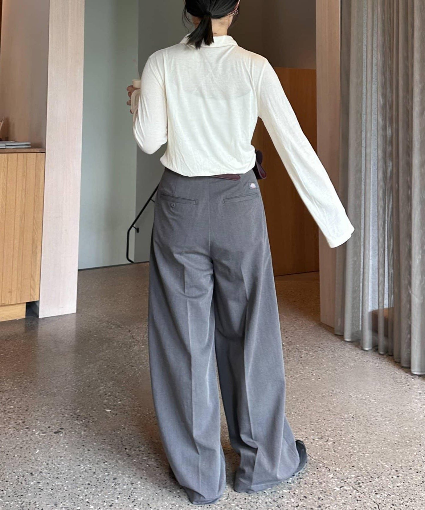 【CIAOPANIC TYPY】條紋背心疊穿翻領透視剪裁襯衫