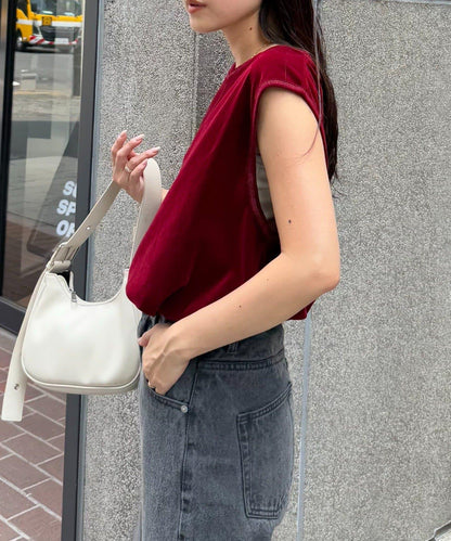 透明絨面顏色法式上衣