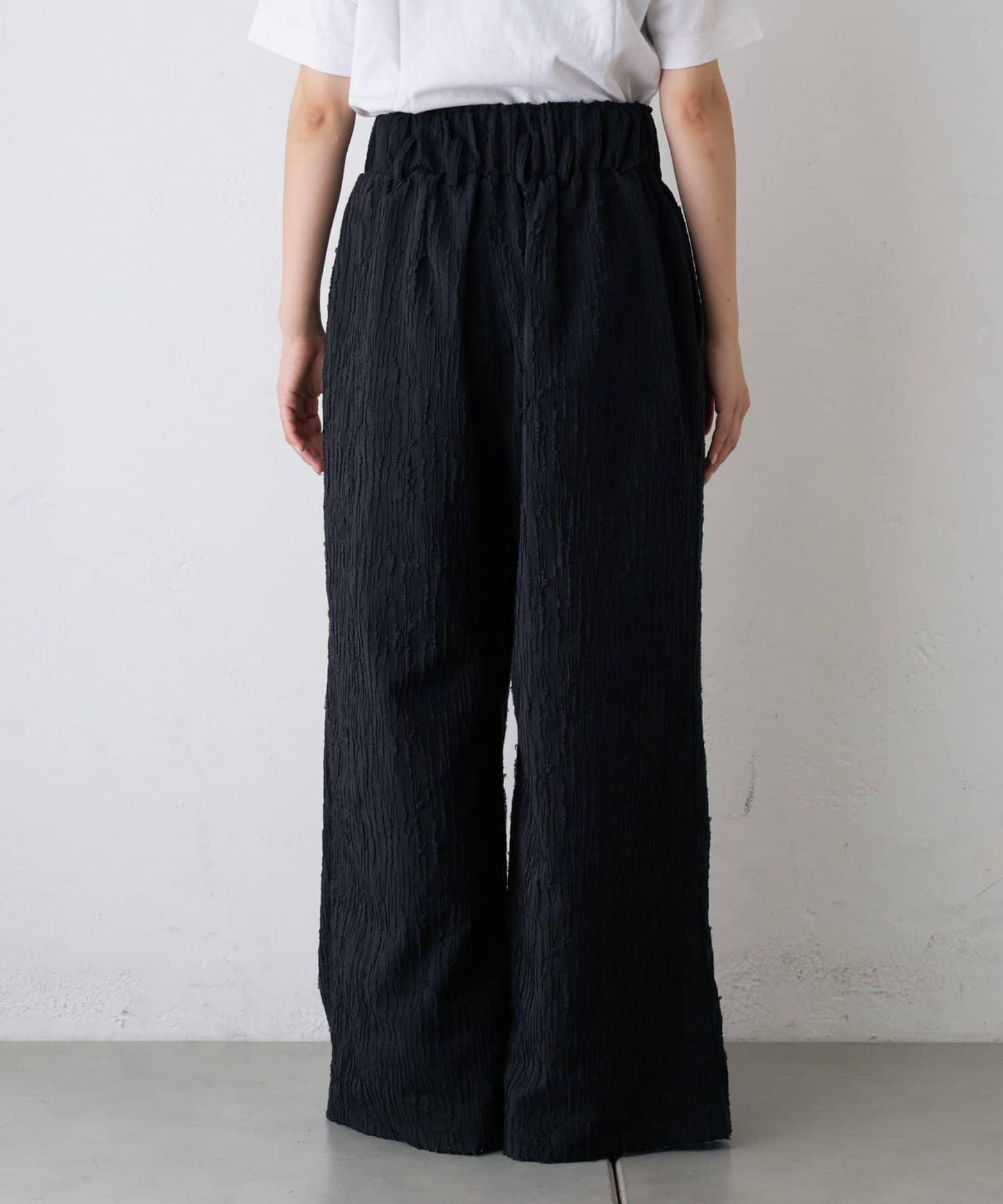 【CIAOPANIC TYPY】提花褶皺寬腿褲