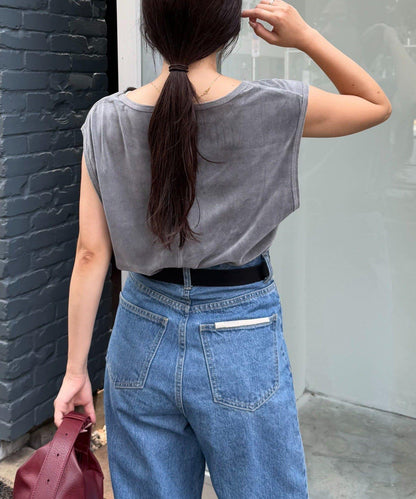 透明絨面顏色法式上衣