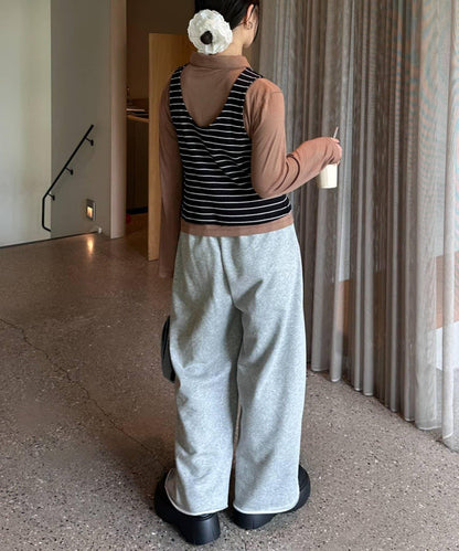 【CIAOPANIC TYPY】條紋背心疊穿翻領透視剪裁襯衫