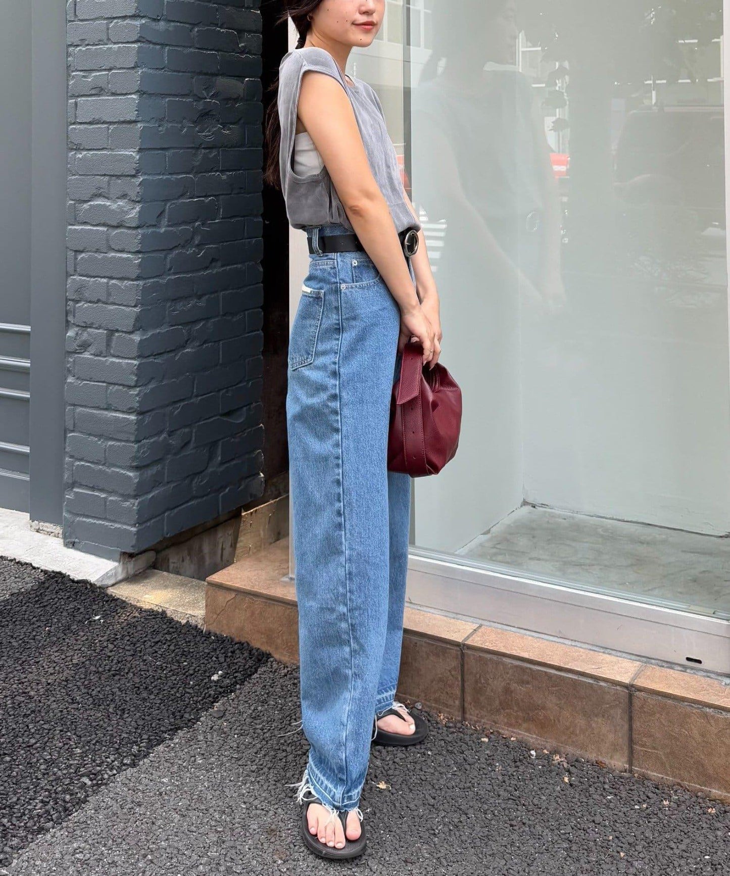 透明絨面顏色法式上衣