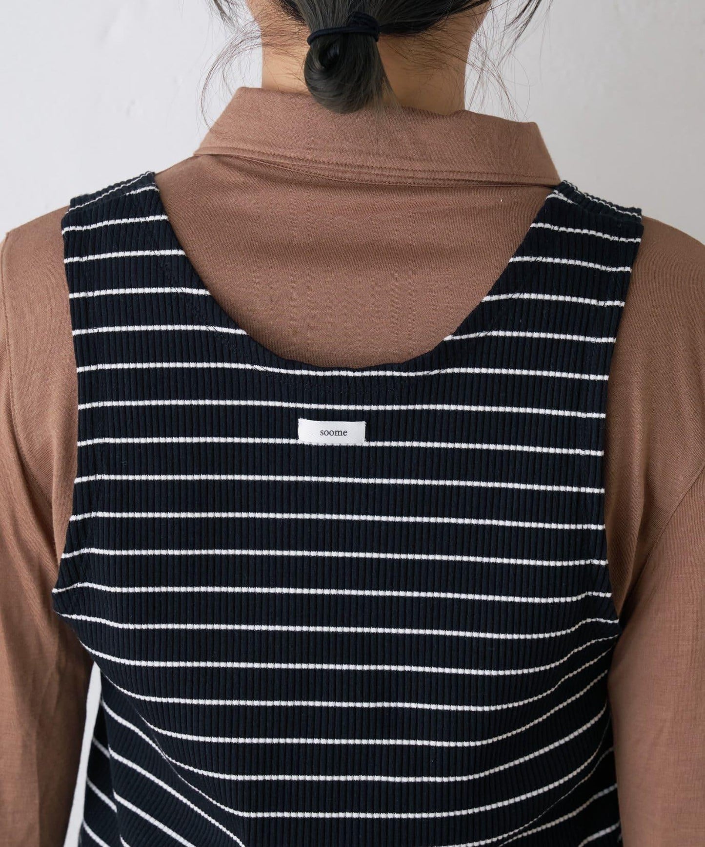 【CIAOPANIC TYPY】條紋背心疊穿翻領透視剪裁襯衫