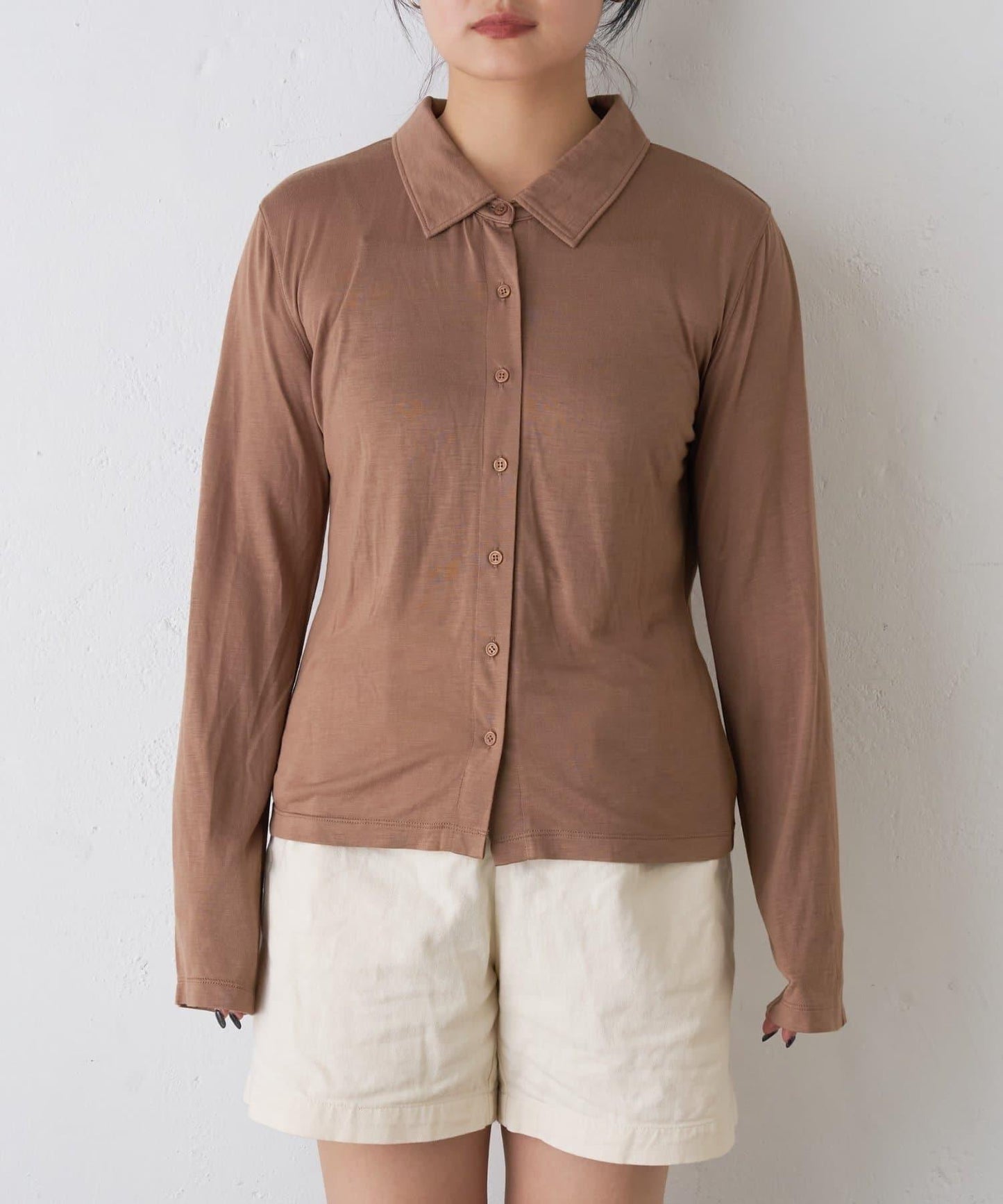 【CIAOPANIC TYPY】條紋背心疊穿翻領透視剪裁襯衫