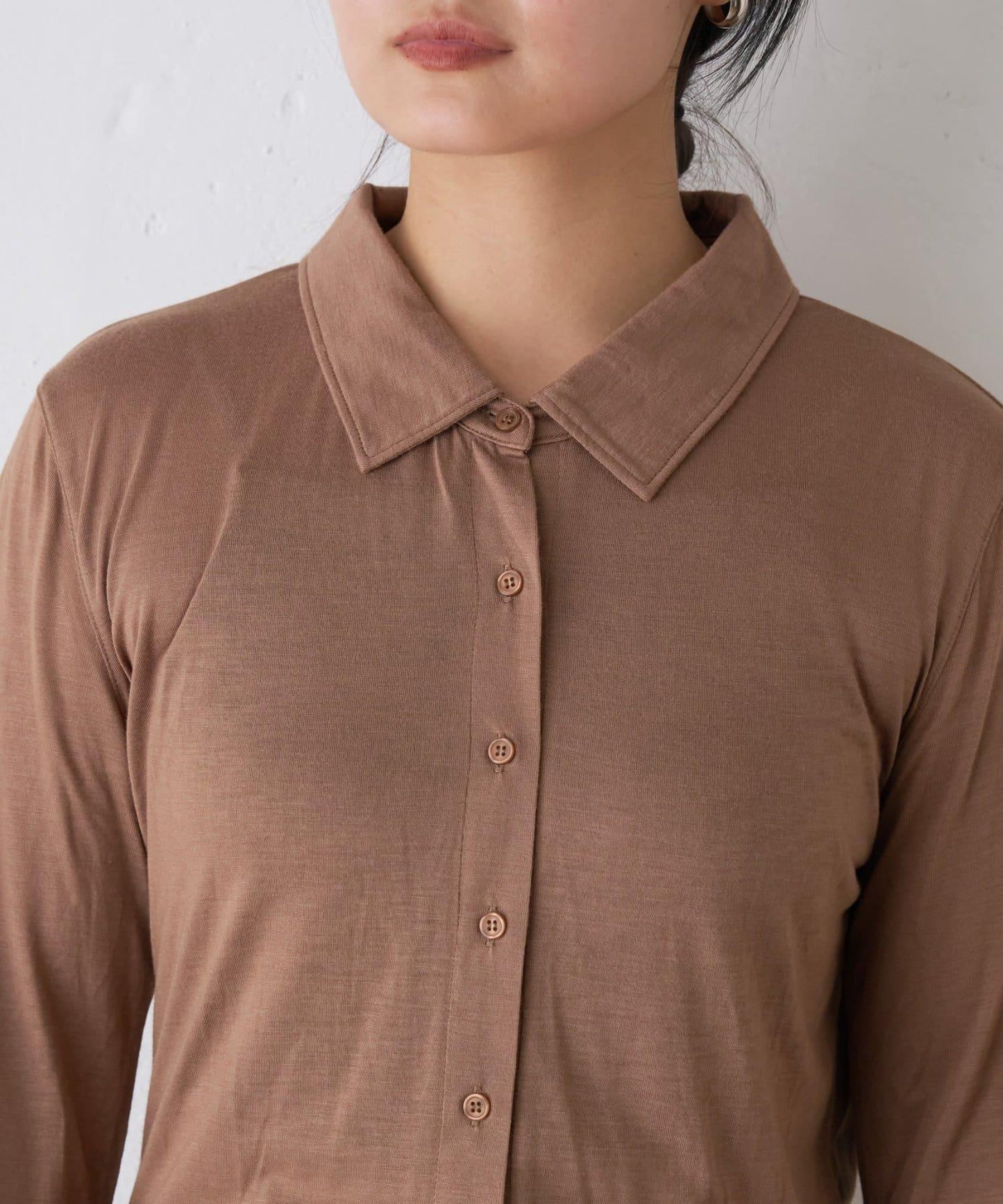 【CIAOPANIC TYPY】條紋背心疊穿翻領透視剪裁襯衫