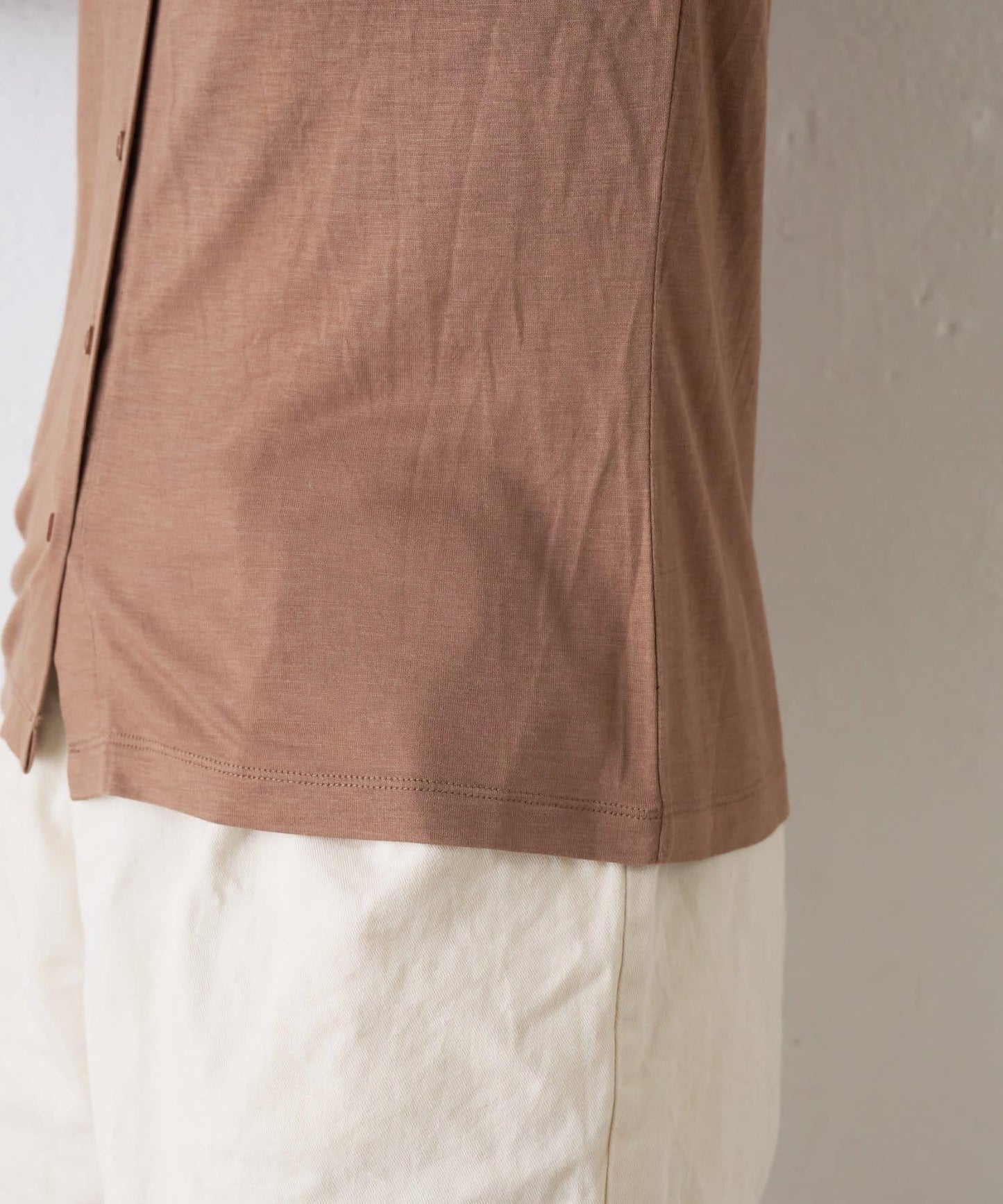 【CIAOPANIC TYPY】條紋背心疊穿翻領透視剪裁襯衫