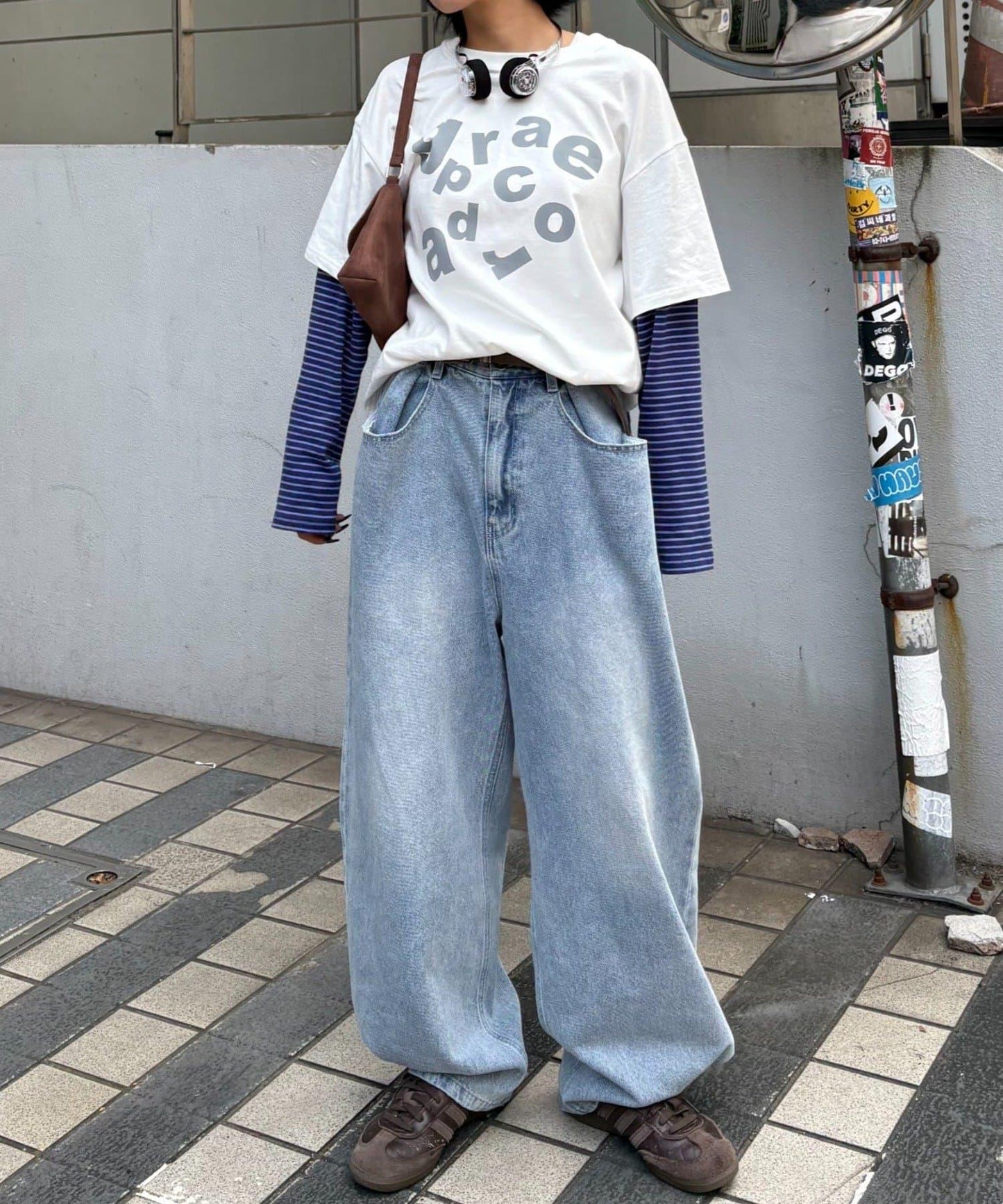 【薩基企劃】【可調節腰圍】超染褶皺設計牛仔褲