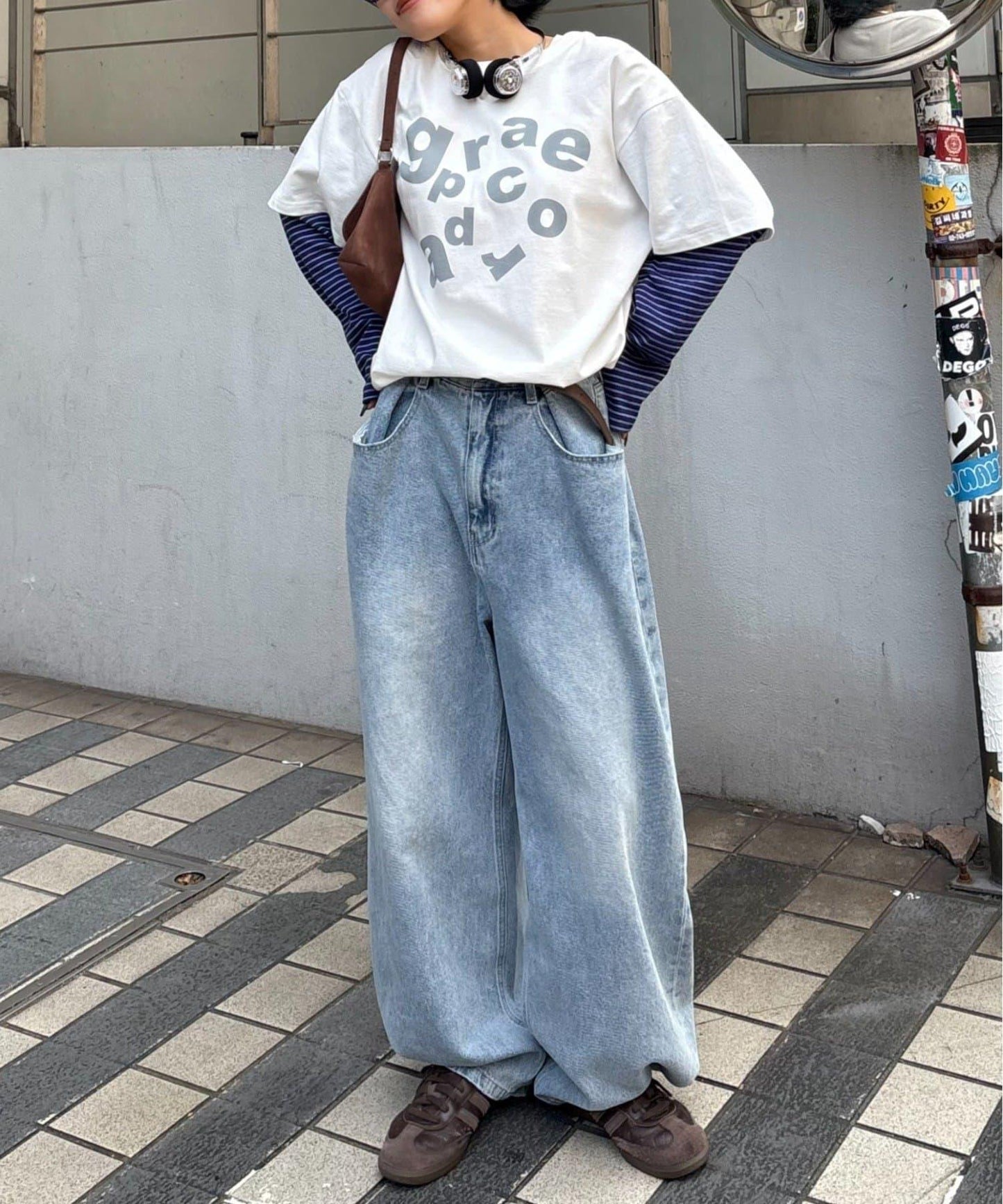 【薩基企劃】【可調節腰圍】超染褶皺設計牛仔褲