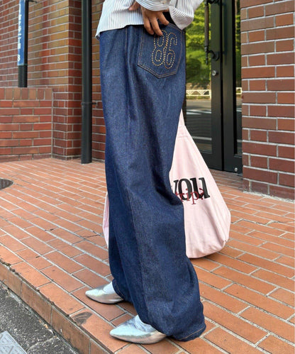 【薩基企劃】【可調節腰圍】超染褶皺設計牛仔褲