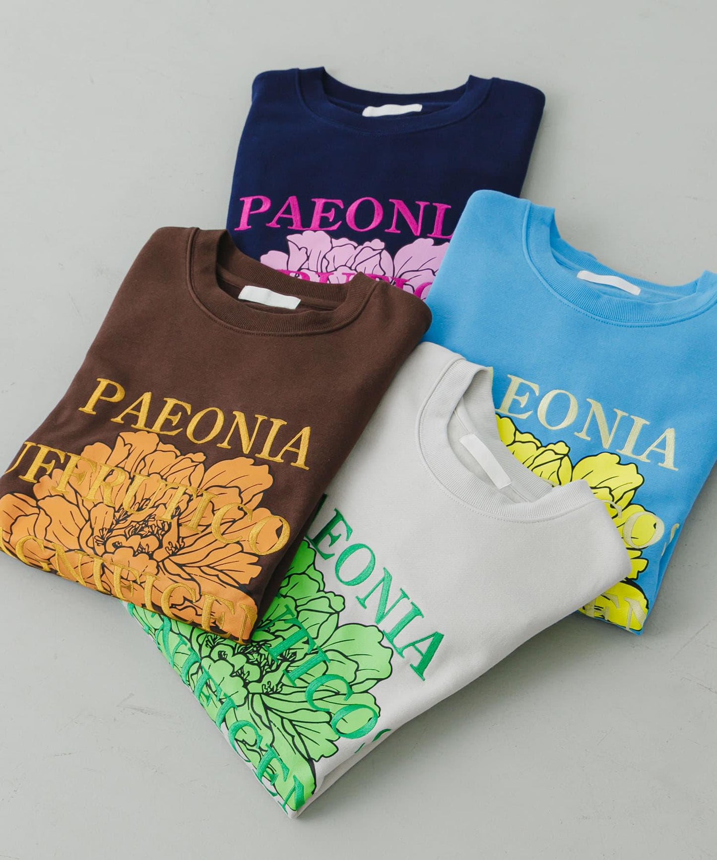 植物圖案圓領衛衣