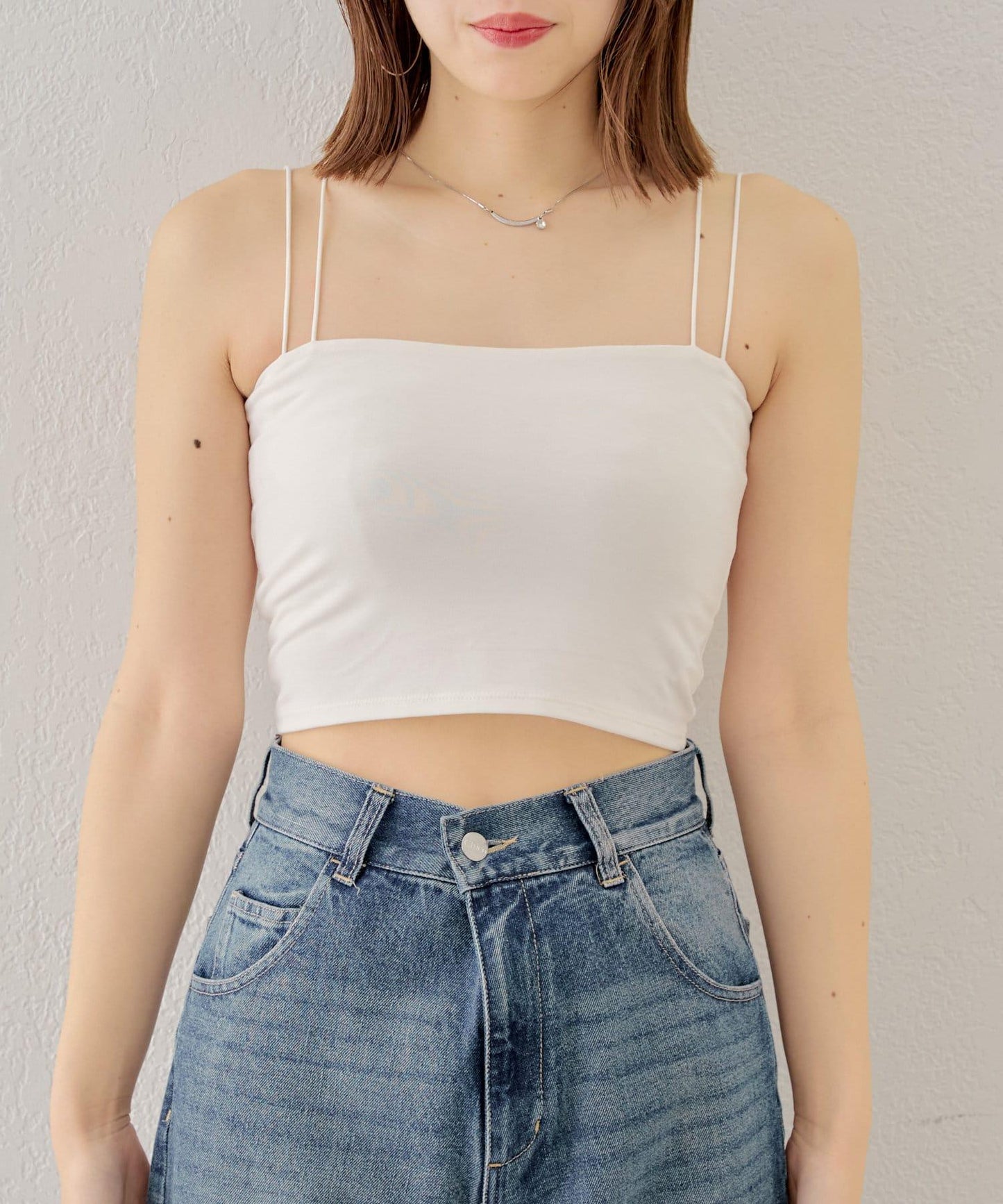 Chico 後交叉帶胸墊短款 吊帶背心