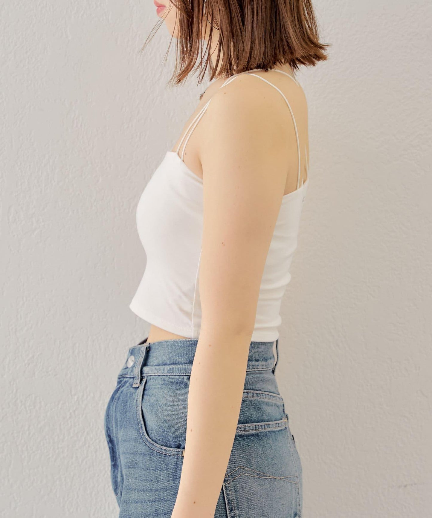 Chico 後交叉帶胸墊短款 吊帶背心