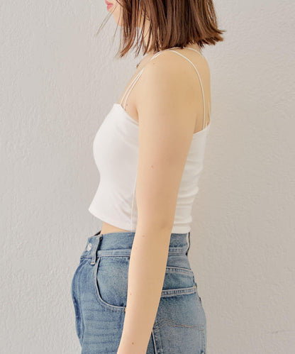 Chico 後交叉帶胸墊短款 吊帶背心