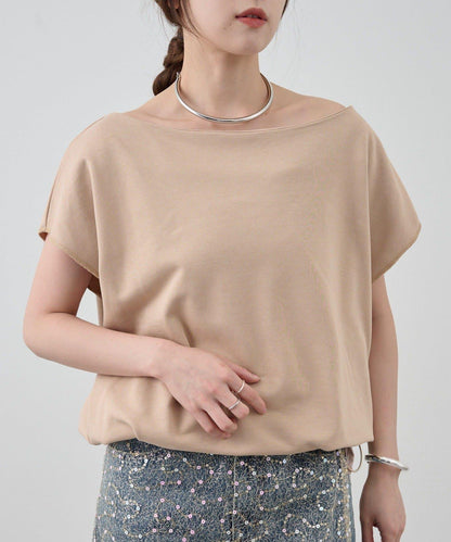 SHENERY 露肩法式短袖衛衣