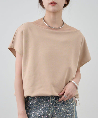 SHENERY 露肩法式短袖衛衣