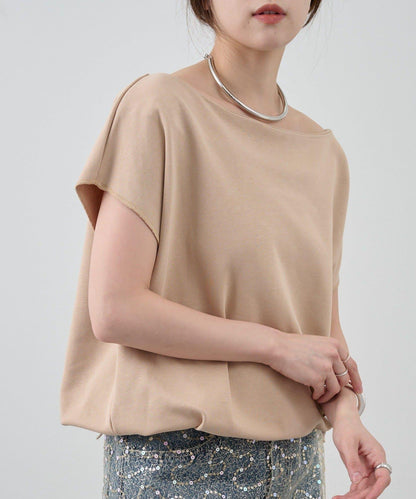 SHENERY 露肩法式短袖衛衣