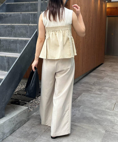 CAPRICIEUX LE'MAGE 內搭套裝 荷葉下襬設計 束胸上衣