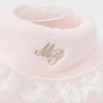 蕾絲字母刺繡襪