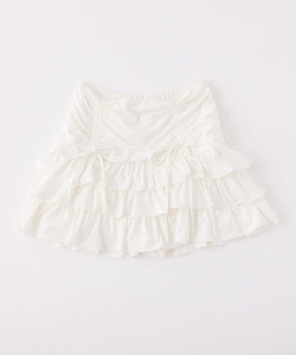 套裝可穿/繫帶褶皺迷你裙