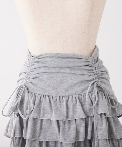 套裝可穿/繫帶褶皺迷你裙