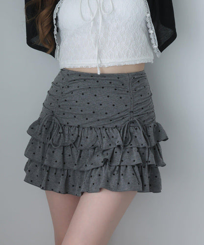 套裝可穿/繫帶褶皺迷你裙