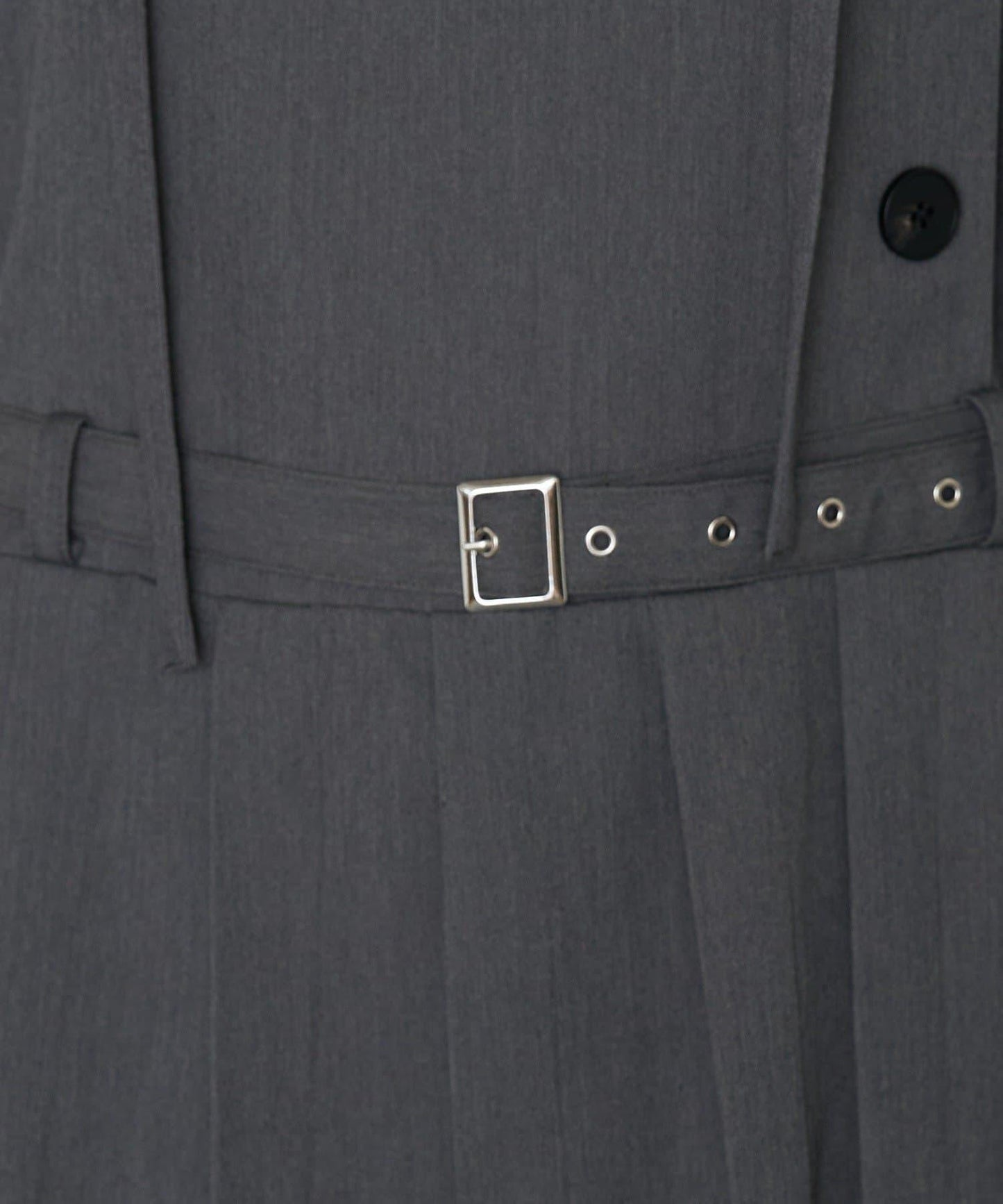 RAY CASSIN 按扣設計 百褶 吊帶迷你連衣裙