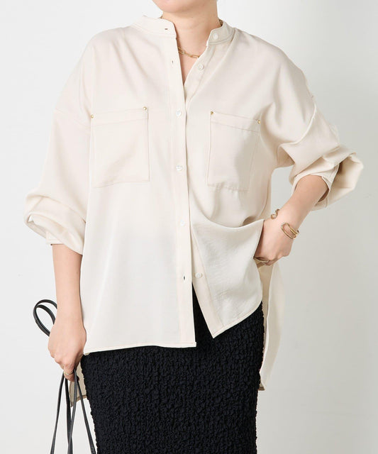 鉚釘口袋襯衫