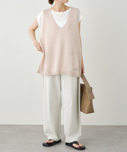 條紋毛線針織馬甲